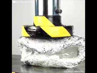 hydraulic press and foil