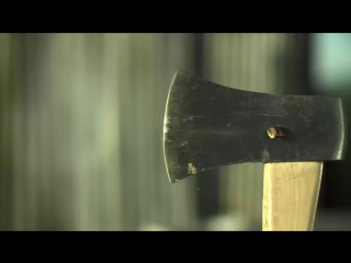 an ax cuts a bullet in flight