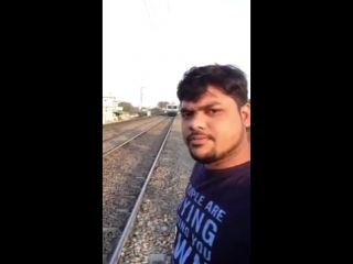 selfie in front of a train