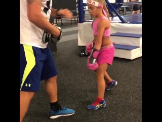 boxing girl training