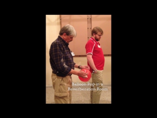 balloon explosion sound in echo chamber and anechoic chamber