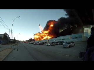 explosion at a factory in spain