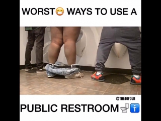 rules for using a public toilet