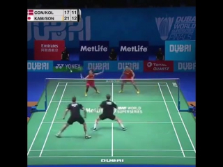 amazing draw in the semi-finals of the badminton tournament