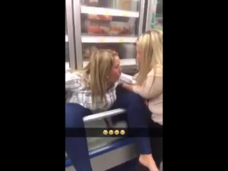 girl stuck in fridge